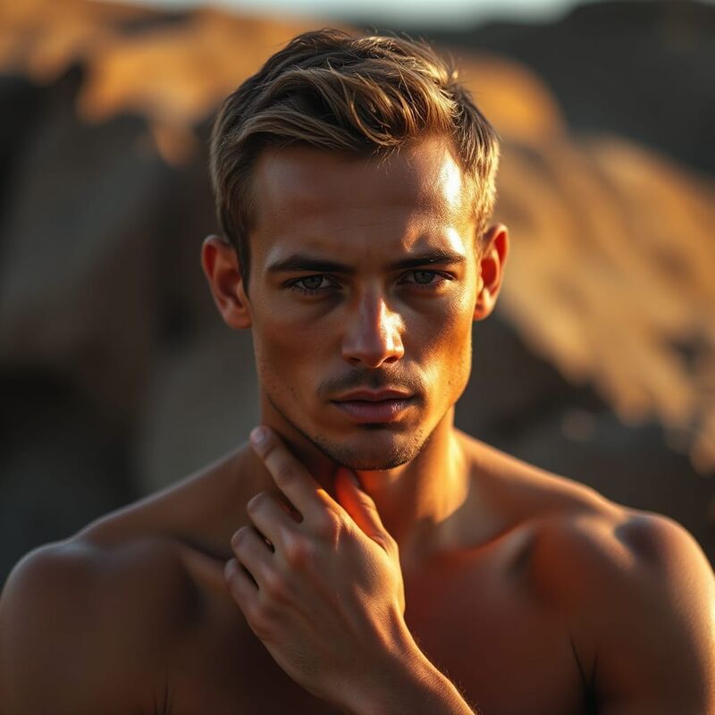 Mężczyzna z hiperpigmentacją skóry — objaw choroby Addisona